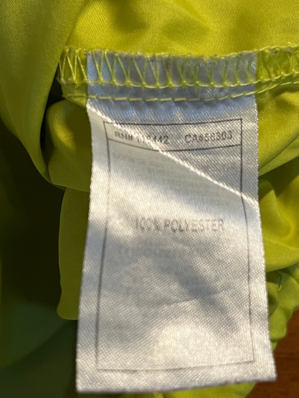 A. Lab zip-up windbreaker hoodie jacket blue and yellow colorblock medium - Picture 6 of 9